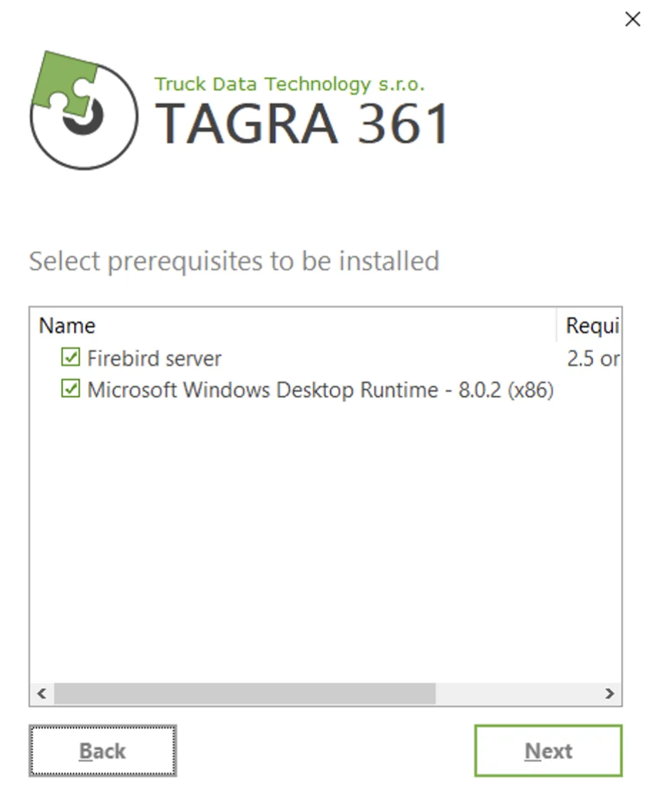 TAGRA installation step 3